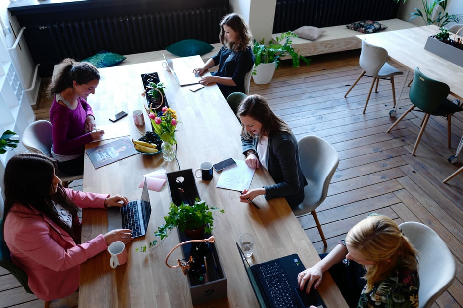 Women working in an office