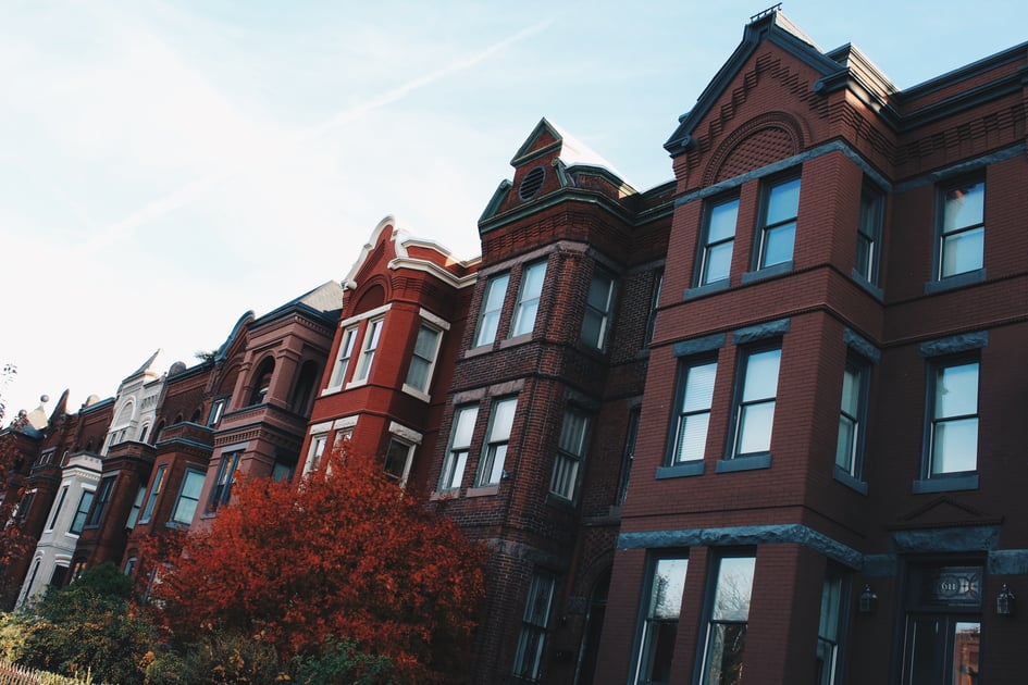 Row houses in Washington, DC